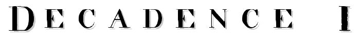 decadence in the dark font